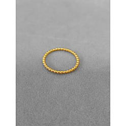 Настоящее золото 18K 304 Кольца из нержавеющей стали для пары, реальный 18 k позолоченный, размер США 6 (16.5 мм)