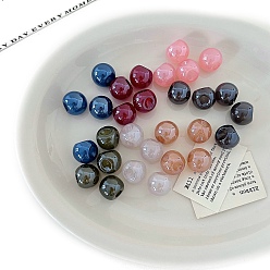 (52) Непрозрачная лаванда Непрозрачные акриловые подвески, круглые, разноцветные, 18.6 мм, отверстие : 3.8 мм