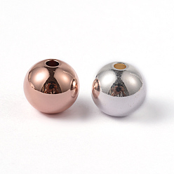 (52) Непрозрачная лаванда Круглые 202 из нержавеющей стали бусины, разноцветные, 10 мм, отверстие : 2 мм