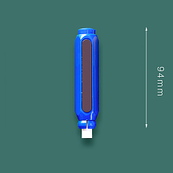 Синий Пластиковая крышка для мела, с магнитом, школьные принадлежности, колонка, прямоугольные, синие, 94x20x10 мм