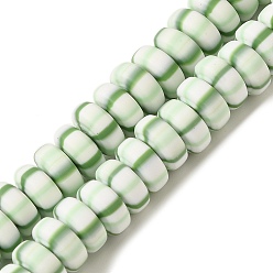 Нектар Полимерная глина бисер нитей, рондель, нектар, 6.5~7x3~3.5 мм, отверстие : 1.6 мм, около 116~123 шт / нитка, 15.55~15.94'' (39.5~40.5 см)