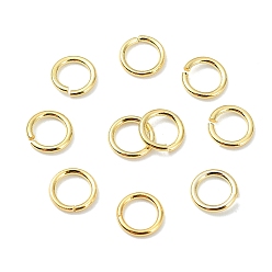 Real 18K Gold Plated SHEGRACE 30G Brass Open Jump Rings, Saw Cut Round, Cadmium Free & Nickel Free & Lead Free, Real 18K Gold Plated, 18 Gauge, 5x1mm, Inner Diameter: 3mm, about 638pcs/bag