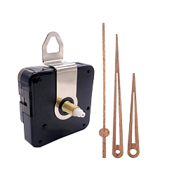 Перу Пластиковый часовой механизм с длинным валом, с алюминиевой стрелкой, Перу, 56x56x16 мм, указатель: 75~112мм, 3 шт / комплект