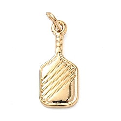 Золотой Спортивная тематика 304 подвески из нержавеющей стали, талисман для пиклбола, золотые, 20x8.5x2 мм, отверстие : 3 мм