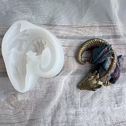 Белый Силиконовые формы для пищевых продуктов динозавров, для украшения торта поделки, цвет шоколада, конфеты, изготовление изделий из уф-смолы и эпоксидной смолы, белые, 110x112x42 мм