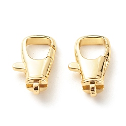 Real 18K Gold Plated Eco-Friendly Brass Lobster Claw Clasps, Long-Lasting Plated, Lead Free & Cadmium Free, Real 18K Gold Plated, 20x12x5mm, Hole: 5x1.6mm