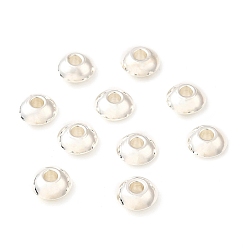 Серебро 201 из нержавеющей стали разделительные бусины, диск, серебряные, 5x2.7 мм, отверстие : 1.5 мм