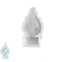 Белый Силиконовые формы для свечей своими руками, формы для литья смолы, для уф-смолы, белые, 135x73x30 мм