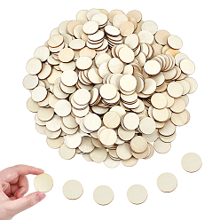 Кукурузный Шелк 450 шт. необработанные деревянные вырезы, принадлежности для рисования, плоско-круглые, цвет колоса кукурузы, 30x2.5 мм