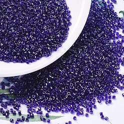 (DB0277) Прозрачный Кобальтовый Блеск Бусины miyuki delica, цилиндр, японский бисер, 11/0, (дБ 0277) прозрачный кобальтовый блеск, 1.3x1.6 мм, отверстия: 0.8 мм, около 10000 шт / мешок, 50 г / мешок