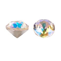 Призрачный Свет K 9 кабошоны из стеклянного страза, задние и задние, граненые, алмаз, свет призрак, 4.8~5x4 мм