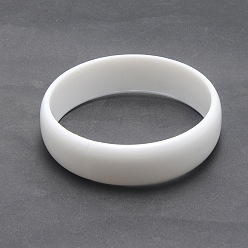 Белый Пластиковые браслеты для женщин, белые, внутренний диаметр: 2-1/2 дюйм (6.2 см)