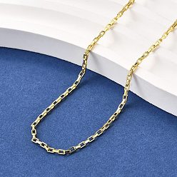 Настоящее золото 18K Ожерелья с цепочкой из латуни, без свинца и без кадмия, долговечный, стойки покрытие, реальный 18 k позолоченный, 17.56 дюйм (44.6 см)