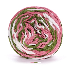 Разноцветный Супер мягкая толстая хлопковая пряжа для вязания, пряжа амигуруми, пряжа для вязания крючком, для свитера, шапки, носков, детских одеял, сегмент окрашенный, красочный, 5 мм