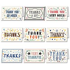 Слово Тематические открытки и бумажные конверты с благодарностью, на день рождения день благодарения, прямоугольник с рисунком слова, слово, 10x15 см, 9 шт / комплект