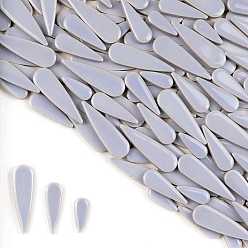 Серебро 3 стили фарфоровая мозаичная плитка в форме капли, для поделок из мозаики своими руками, рамки для картин и многое другое, серебряные, 21~40x8~12x4 мм, около 100 г / набор