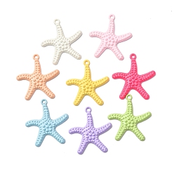 Морская звезда Подвески из сплава аэрозольной краски, морская звезда, 29x26.5x3.5 мм, отверстие : 1.8 мм