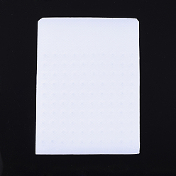 White Plastic Bead Counter Boards, White, for Counting 14mm 100 Beads, 16x20x0.9cm