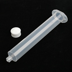 Clear Plastic Dispensing Syringes, with Piston, Clear, 177x45x29.5mm, Hole: 2mm, Piston: 23x16.5mm, Capacity: 55ml(1.87 fl. oz)
