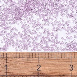 (DB1413) Transparent Light Rose MIYUKI Delica Beads, Cylinder, Japanese Seed Beads, 11/0, (DB1413) Transparent Light Rose, 1.3x1.6mm, Hole: 0.8mm, about 2000pcs/bottle, 10g/bottle