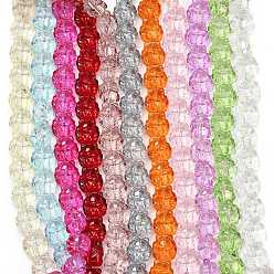 (52) Непрозрачная лаванда Прозрачные стеклянные бусины, покрытые пекарской краской, лиса, разноцветные, 18x18x13.5 мм, отверстие : 1.5 мм, около 40 шт / нитка, 27.17'' (69 см)