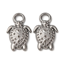 Turtle Океан 304 подвески из нержавеющей стали, анти-тускнение, черепаха, 23.5x14.5x3.5 мм, отверстие : 3.5 мм