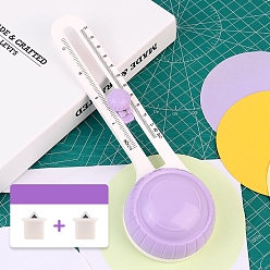 Лиловый Круглые ножи для пластиковой бумаги, с металлическая фурнитурой, сирень, 223x70x40 мм