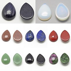 Смешанные камни Кабошоны из натурального и синтетического смешанного драгоценного камня, капля, 17~18x12~13x5 мм