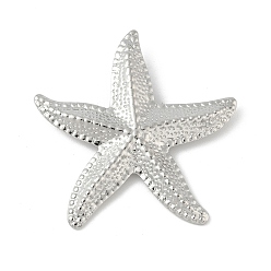 Нержавеющая Сталь Цвет 304 подвески из нержавеющей стали, морская звезда, цвет нержавеющей стали, 43.5x43x7 мм, отверстие : 5.5x3 мм