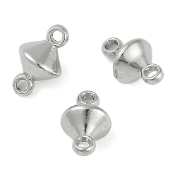 Платина Пластиковые соединители ccb, двухконусные, платина, 15x9x9 мм, отверстие : 1.6 мм