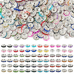 (52) Непрозрачная лаванда 150 латунные бусины шт., серебряные, разнообразные, разноцветные, 10x4 мм, отверстие : 1.8~2 мм, 50 шт / стиль