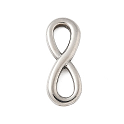 Нержавеющая Сталь Цвет 304 из нержавеющей стали бесконечность связывая кольца, не тускнеет, цвет нержавеющей стали, 22x8x2.5 мм