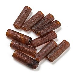 Красный Агат Природные сердолика бусы, текстурированная трубка, 30.5x9.5x6.5 мм, отверстие : 2.7 мм