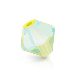 50540 20000 Limecicle AB 2x Хрустальные бусины preciosa®, чешский хрусталь, биконус(451 69 302 рондель), 50540 20000 лаймцикл аб 2х, 6 мм, отверстие : 1 мм