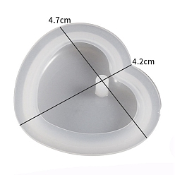 Сердце DIY силиконовые формы кулон, формы для литья смолы, для уф-смолы, изготовление ювелирных изделий на основе эпоксидной смолы, сердце, 47x42x8 мм