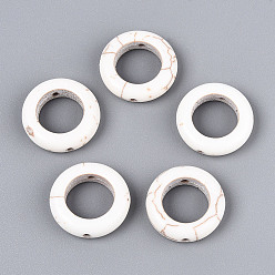 Говлит Синтетические шарики Говлит, кольцо, 20x5.5 мм, отверстие : 1.5~1.6 мм