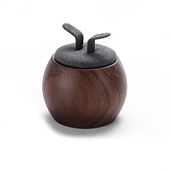 Серый Деревянная подставка для сережек-гвоздиков, серые, 6x5 см