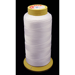 Blanco Hilo de coser de nylon, 12 -ply, cable de la bobina, blanco, 0.6 mm, 150 yardas / rodillo
