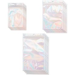 Coloré Sacs en plastique à fermeture éclair en aluminium, sacs refermables, colorées, 11.8~19.8x7.5~12 cm, épaisseur unilatérale : 3.5 mil(0.09mm), 120 pièces / kit