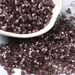 Кокосово-Коричневый Стеклярус, имитации кошачьего глаза , цилиндр, кокосового коричневый, 2x1.5 мм, отверстие : 1.2 мм, Около 125000 шт / фунт