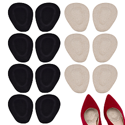 (52) Непрозрачная лаванда 8пары 2 цвета силиконовые и флисовые подушечки для передней части стопы, разноцветные, 85x70x5.5 мм, 4 пар / цвет