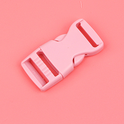 Pink Plastic Adjustable Quick Contoured Side Release Buckle, Pink, 65x32x12mm