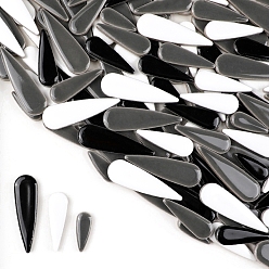 Разноцветный 3 стили фарфоровая мозаичная плитка в форме капли, для поделок из мозаики своими руками, рамки для картин и многое другое, красочный, 21~40x8~12x4 мм, около 100 г / набор