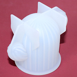 Белый Силиконовые формы для свечей кактус своими руками, формы для литья смолы, для уф-смолы, изготовление ювелирных изделий из эпоксидной смолы, белые, 75x55 мм