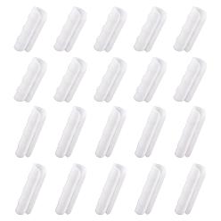 White SUPERFINDINGS 20Pcs 2 Styles Farm Plastic Clamps, Greenhouse Film Clamps Grip, for Greenhouse Plant Supplies, White, 80x20~25mm, 10pcs/style