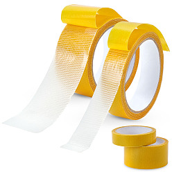 Темно-Золотистый 2 рулоны 2 стили пластиковые двусторонние клейкие ленты для фиксации ковров, тканевая лента для ремонта переплетного дела, темные золотарник, 2.5~5 см, 1 рулон / стиль