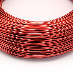 Red Round Aluminum Wire, Bendable Metal Craft Wire, for DIY Jewelry Craft Making, Red, 9 Gauge, 3.0mm, 25m/500g(82 Feet/500g)