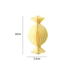 Candy Рождественские бумажные сотовые шары, подвесные украшения, для подвесных украшений на елку, конфеты, 100x55 мм