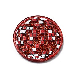 Красный Акриловые подвески, серия диско, красные, 34.5x2 мм, отверстие : 1.6 мм