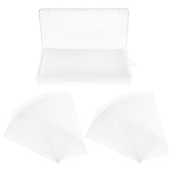 Clear Plastic Paper Money Holder with Storage Case, Album Banknotes Currency Collection Protector Bag, Clear, 20x9.5x2.2cm